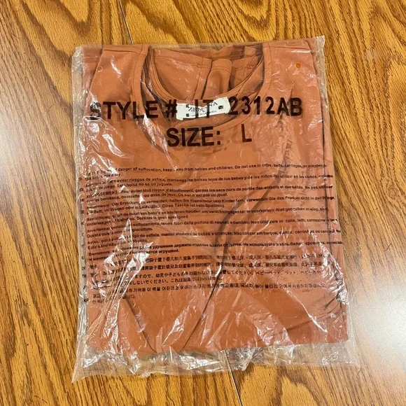 Zenana Burnt Orange Tank Top - Size Large - Picture 8 of 8